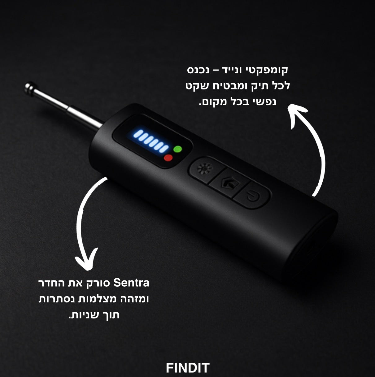 גלאי מצלמות נסתרות של FINDIT